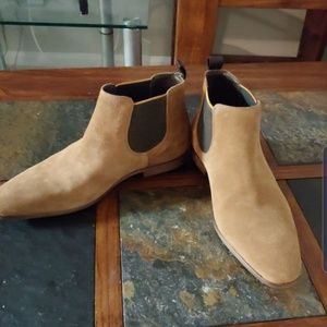 Tan A. Testoni Chelsea Boots 9M